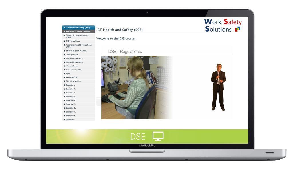 work safety solutions DSE screenshot