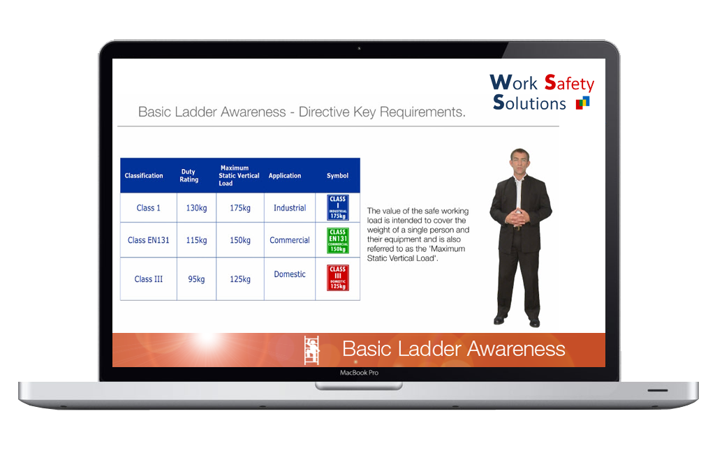 work safety solutions basic ladder awareness screen