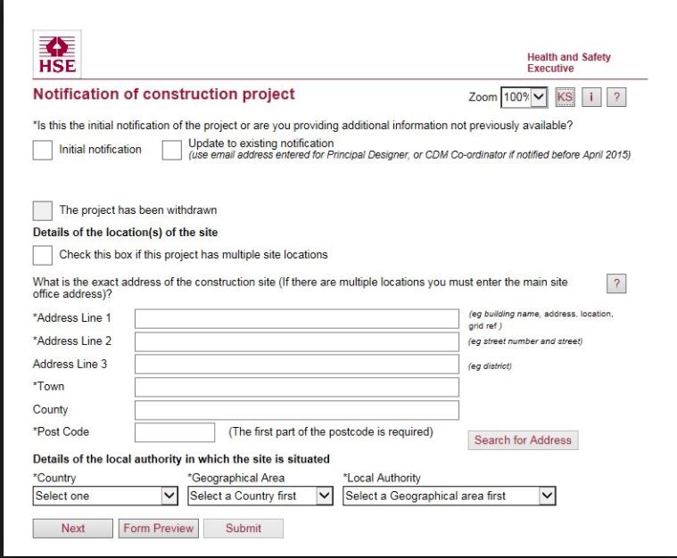 How to fill in a HSE Form F10