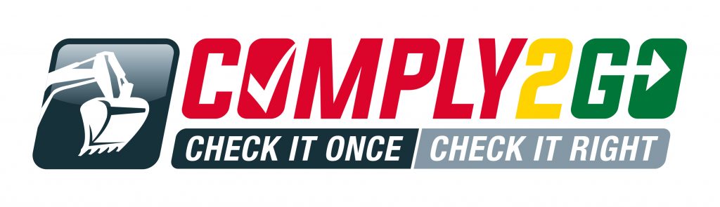 Comply2Go logo with the tagline 'Check it Once, Check it Right.